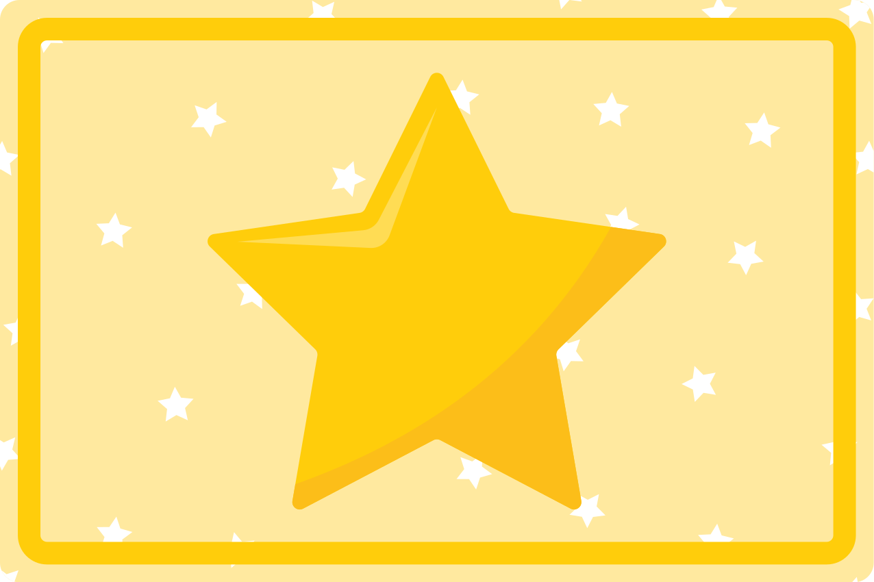 Colorful star shape children placemat - TenStickers