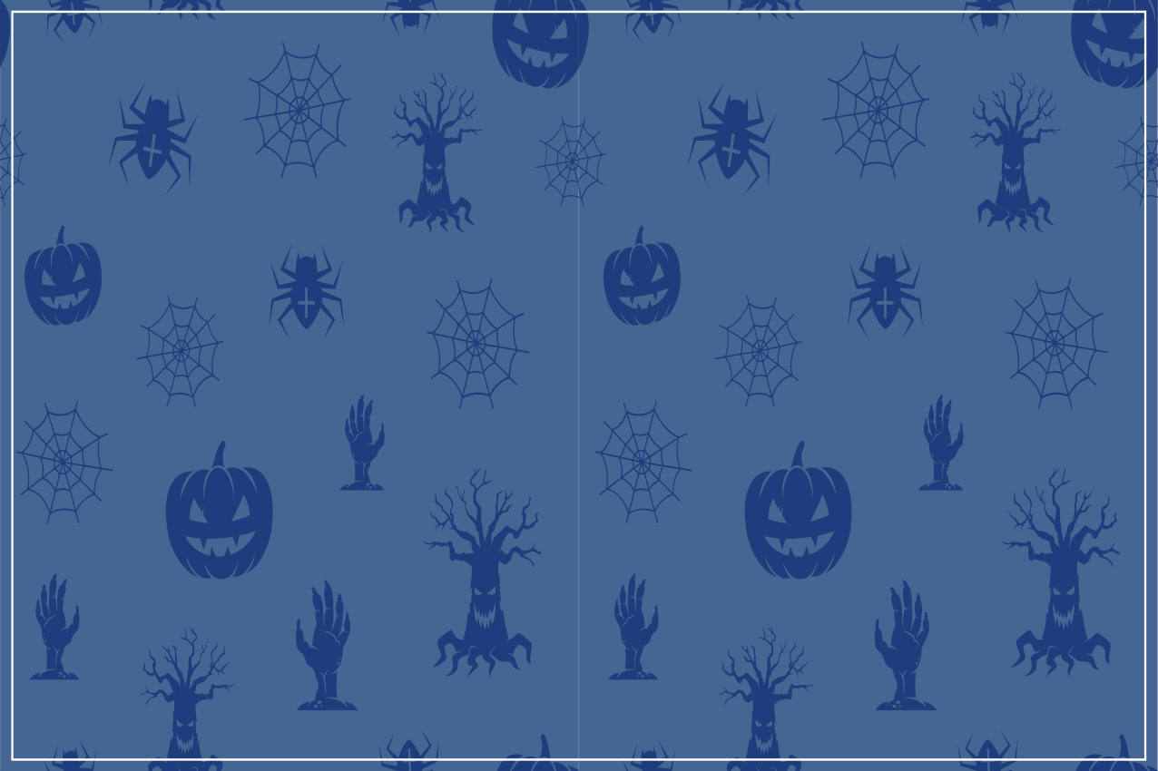 Halloween placemat for eerie theme decor - TenStickers
