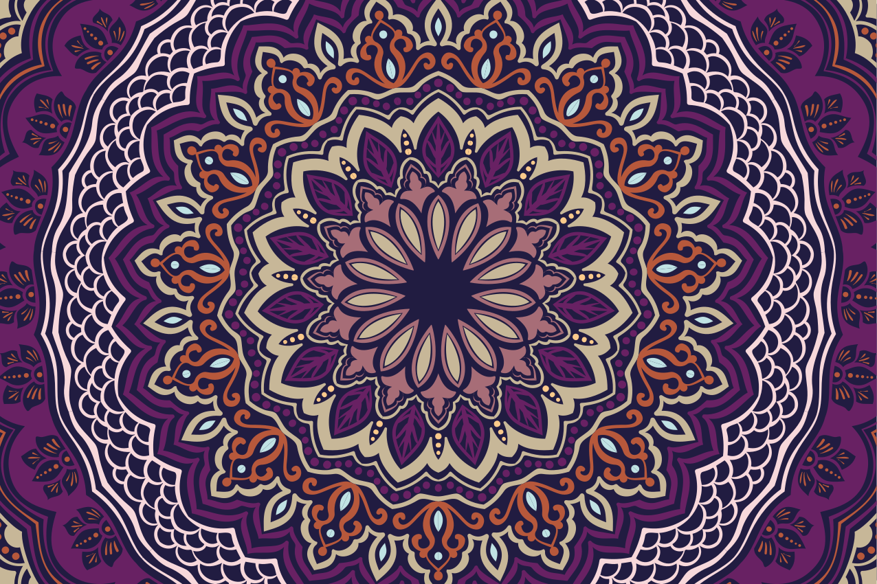 Colorful stripes fiber imitation placemats - TenStickers