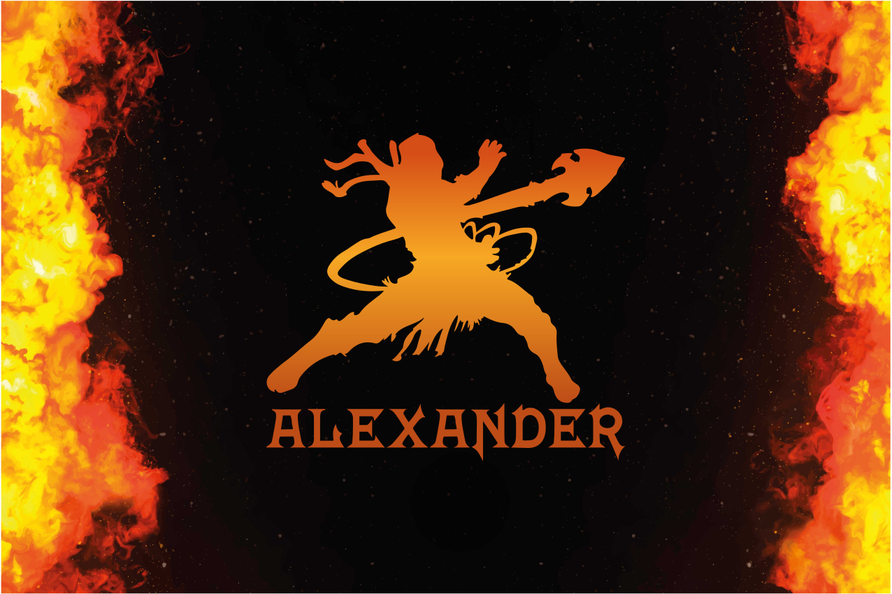 Original placemat fierce warrior silhouette - TenStickers