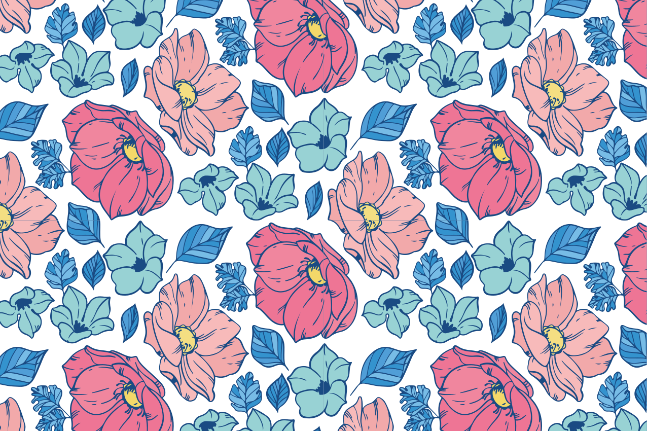 Original placemat botanical art design - TenStickers