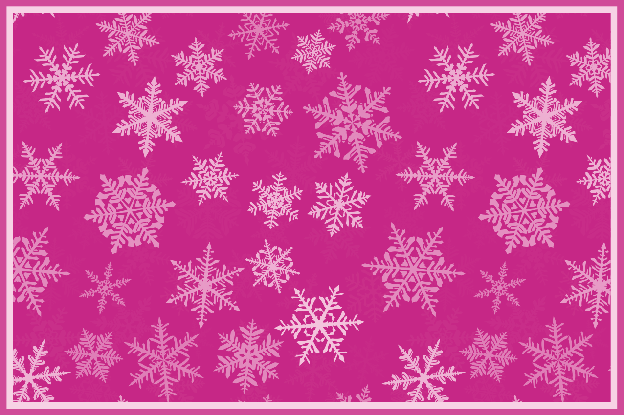 Christmas placemat with snowflake texture finish - TenStickers