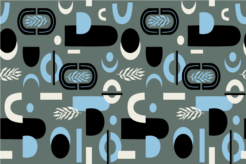 Modern placemat with geometric pattern design - TenStickers