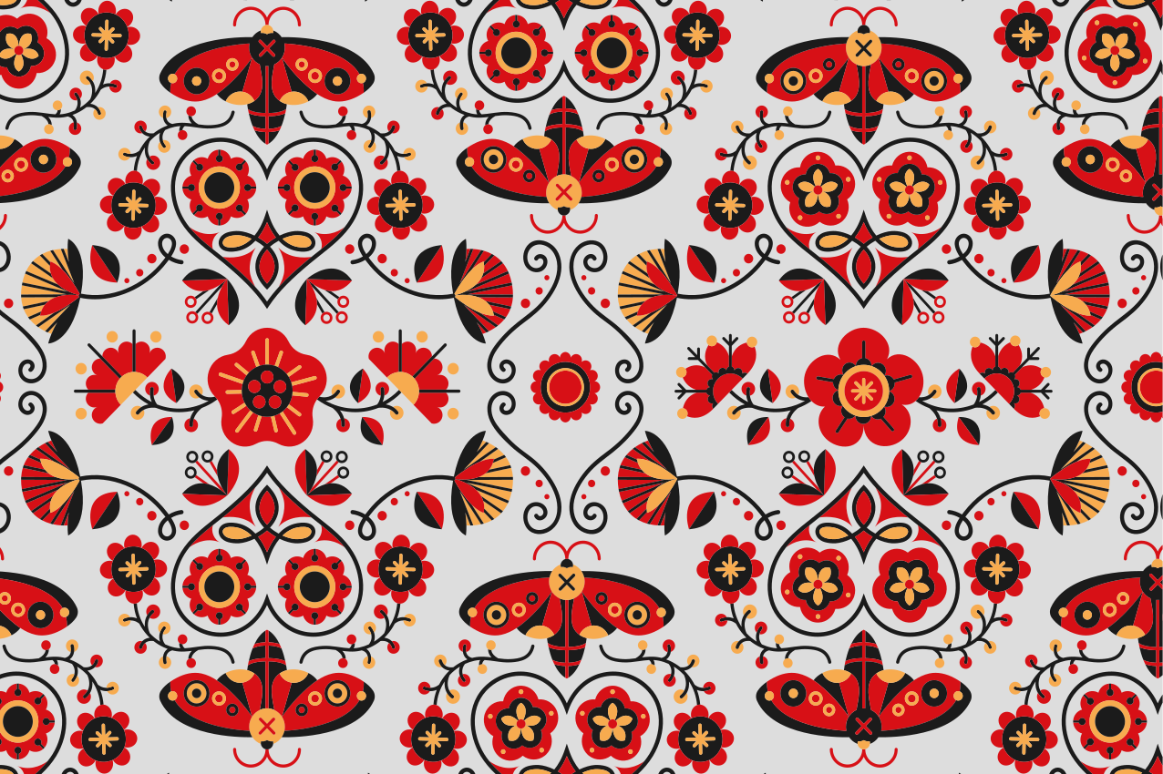 Original placemat lively floral arrangement - TenStickers