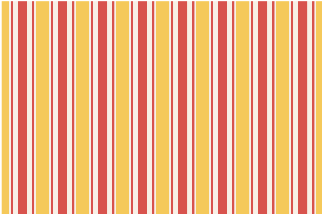 Children placemat colorful striped design - TenStickers
