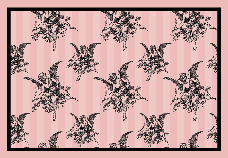 Modern placemat with angelic cherubs design - TenStickers