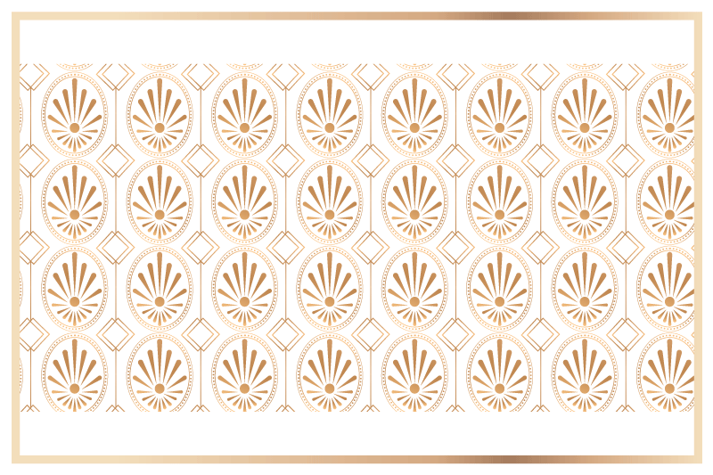 Modern placemat with elegant leaf design - TenStickers