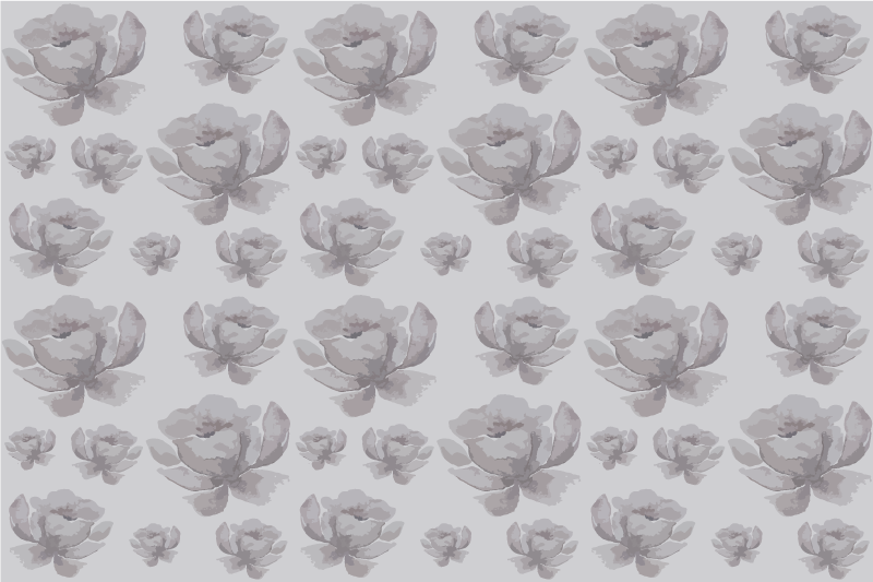 Flower pattern surface placemat - TenStickers