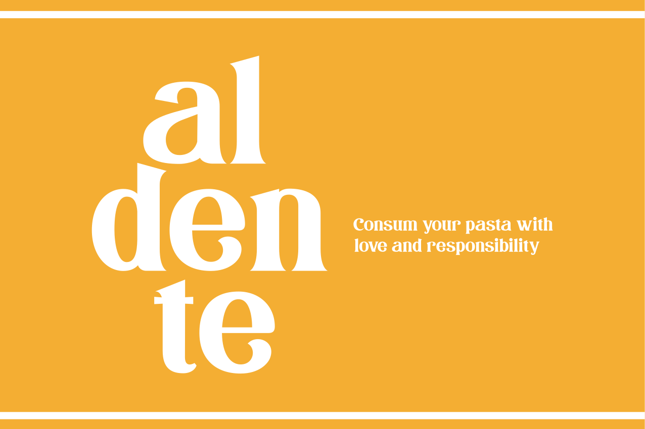 Placemat with quote aldente cooking reminder - TenStickers