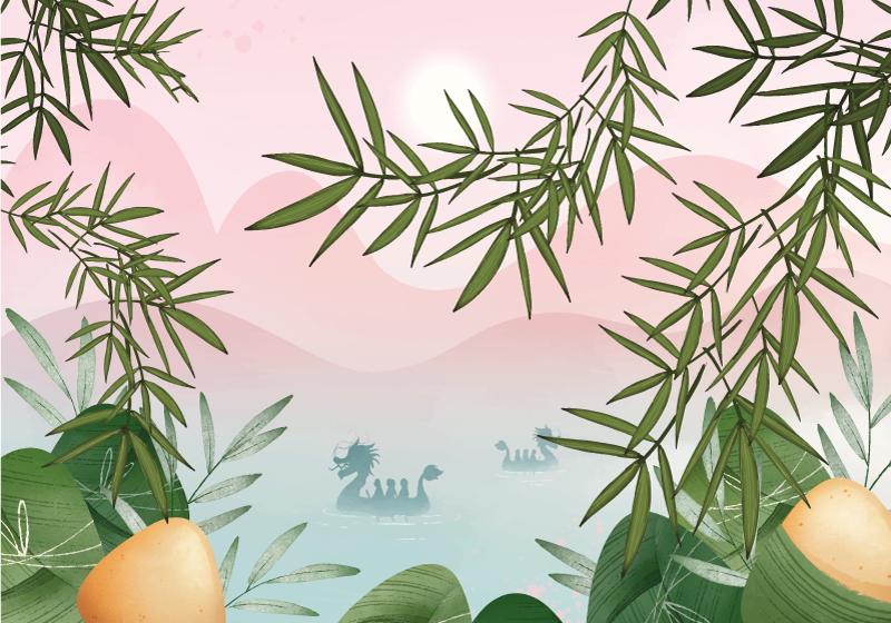 Children placemat enchanted jungle scene - TenStickers