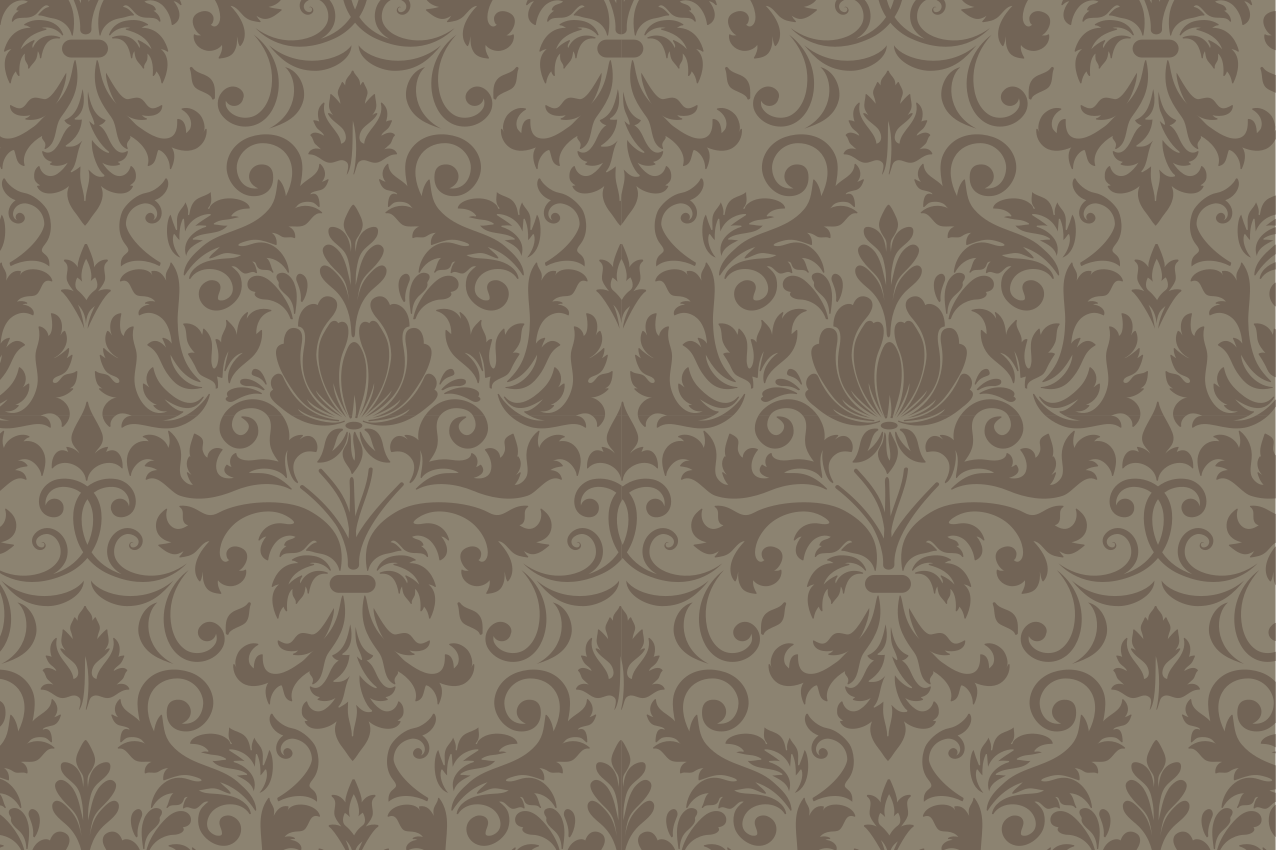 Placemat intricate botanical design - TenStickers