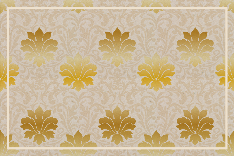 Elegant floral background placemat - TenStickers