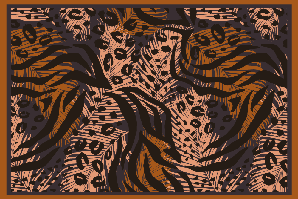 Original placemat floral jungle design - TenStickers