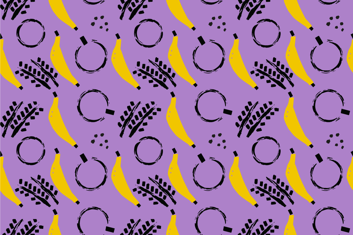 Original placemat with banana pattern design - TenStickers