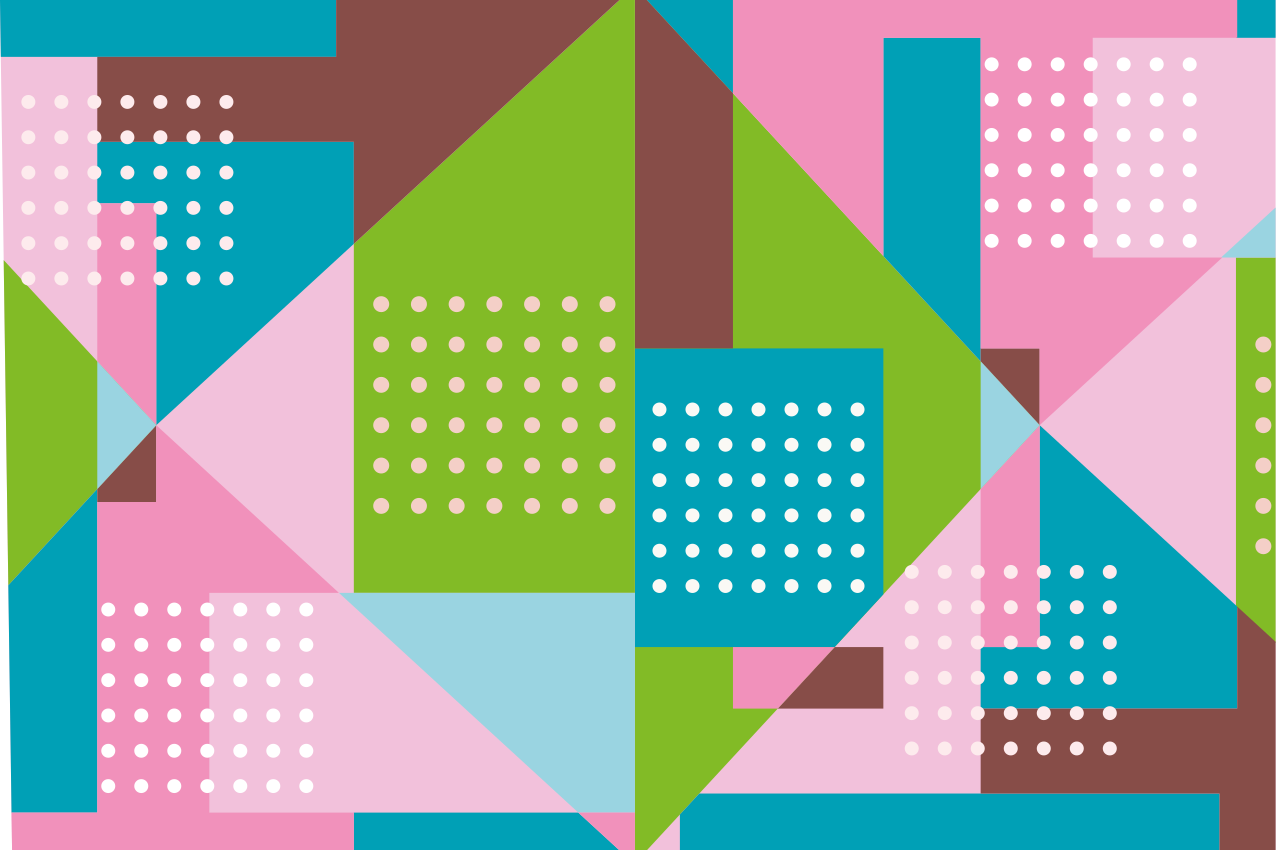 Modern placemat vibrant geometric design - TenStickers