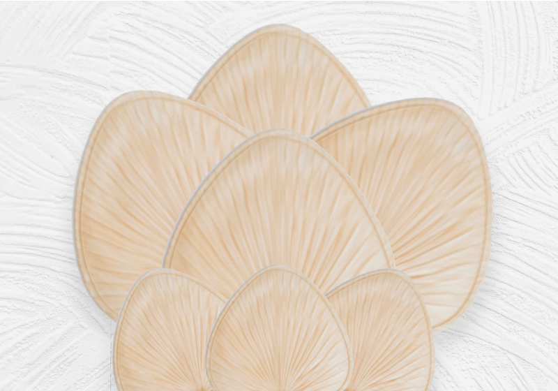 Leaf patterned surface placemat - TenStickers