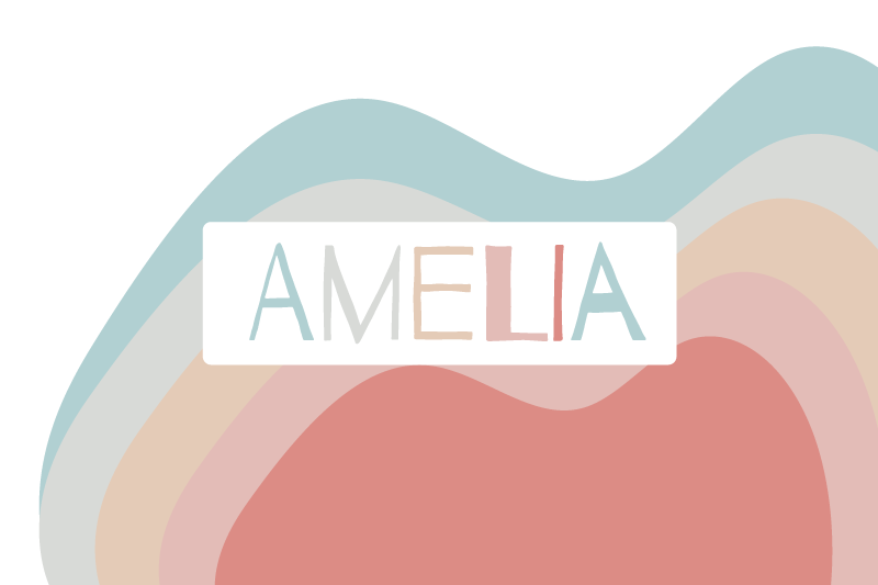 Personalizable placemat colorful name customization - TenStickers