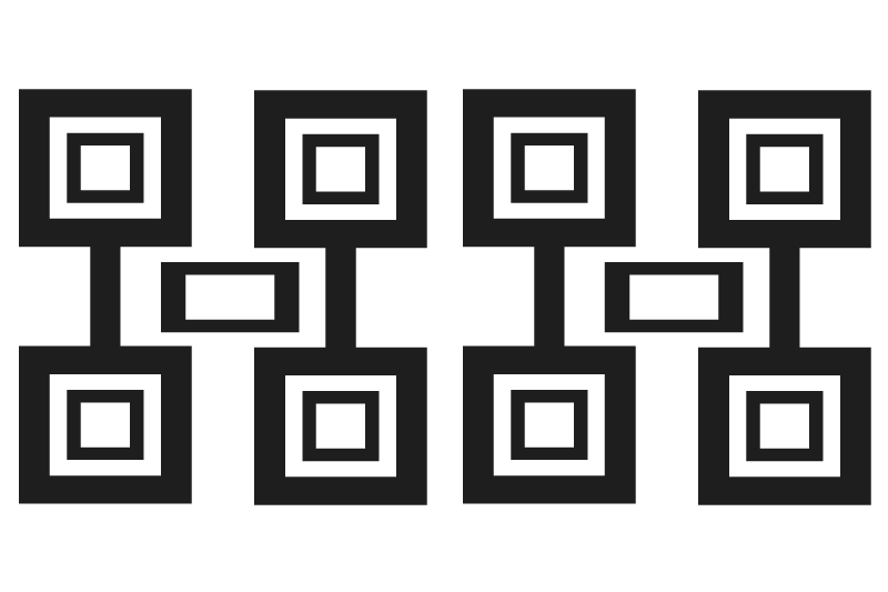 Modern placemat with contemporary squared design - TenStickers