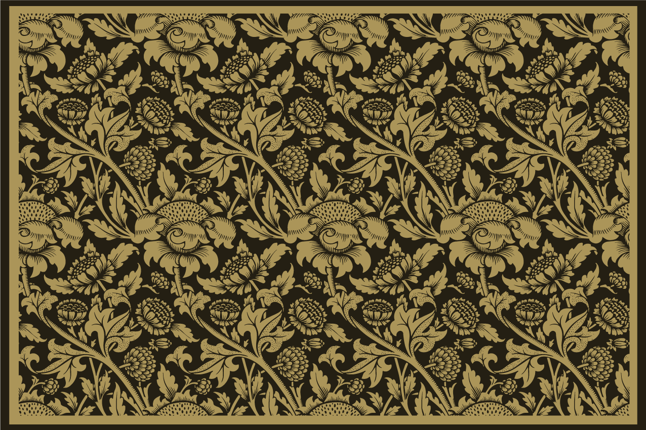 Elegant placemat botanical elegance - TenStickers