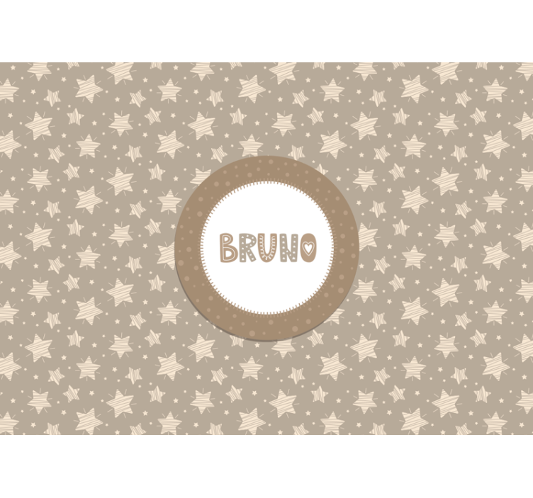 Striped stars nursery wall mural - TenStickers