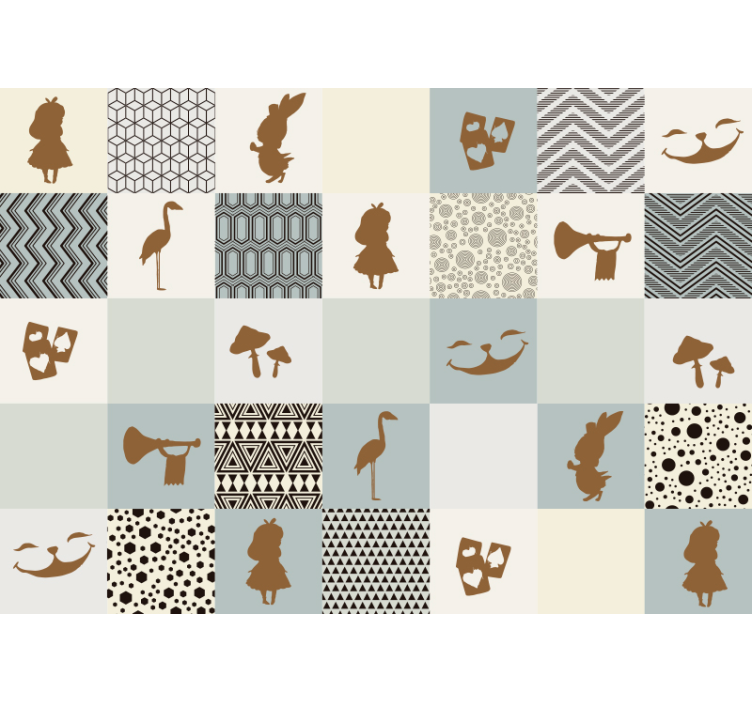 Alice in Wonderland fantasy wall mural - TenStickers