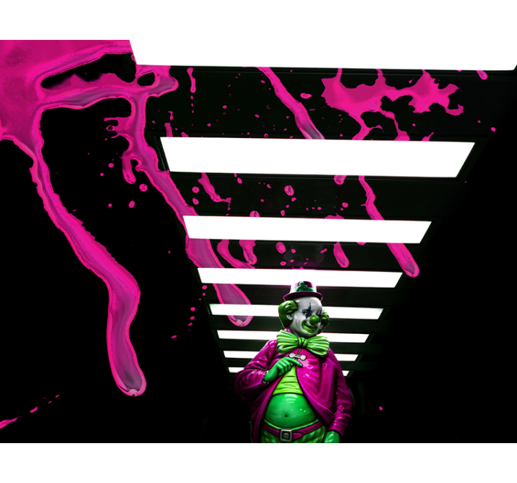 The joker living room wall mural - TenStickers