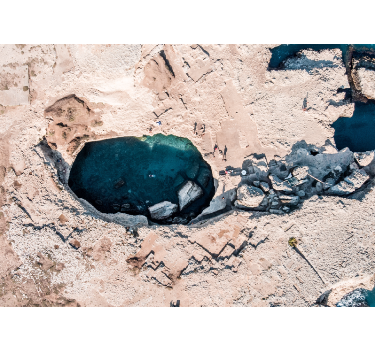 natural swimming pool in italy wall mural - TenStickers