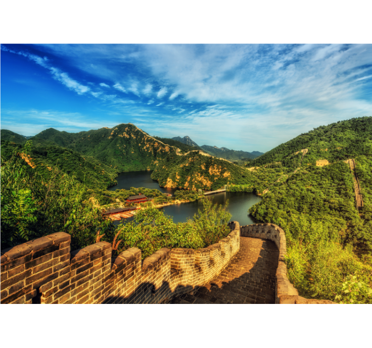 Landscape mural great wall view - TenStickers