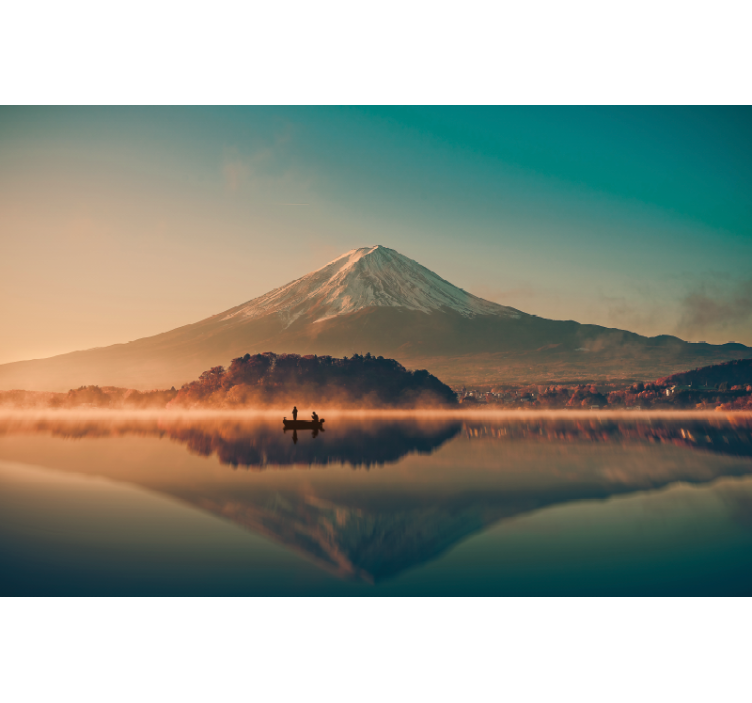 Mount Fuji lake Kawaguchiko lake wall mural - TenStickers