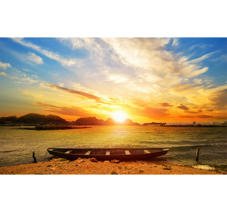 Serene Sunset View landscape mural - TenStickers