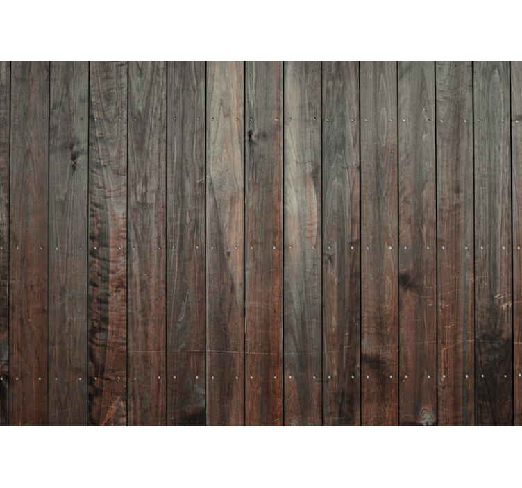 Wood wall mural rustic wood plank design - TenStickers