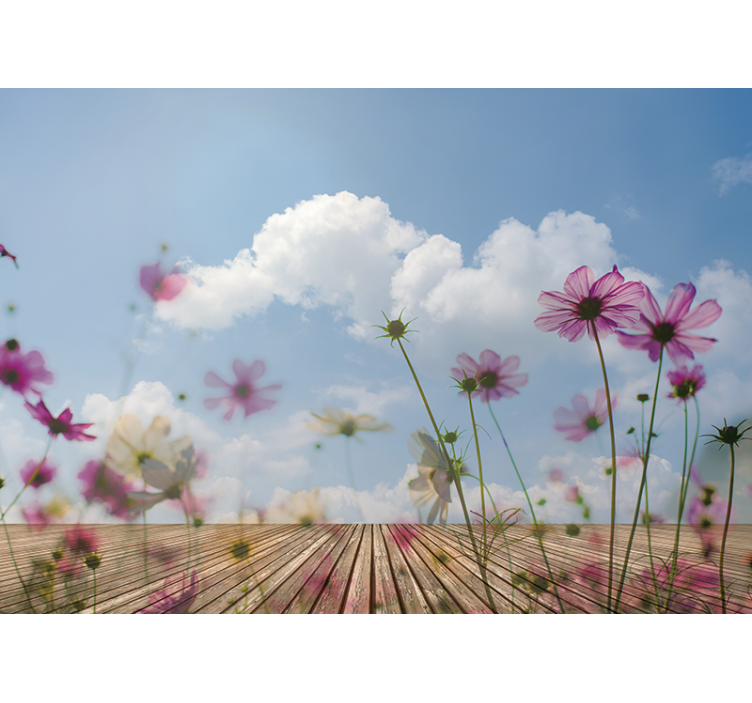 Delicate Floral Blooms flower mural - TenStickers