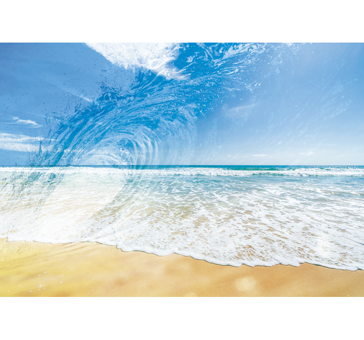Under the sea mural ocean wave splash - TenStickers