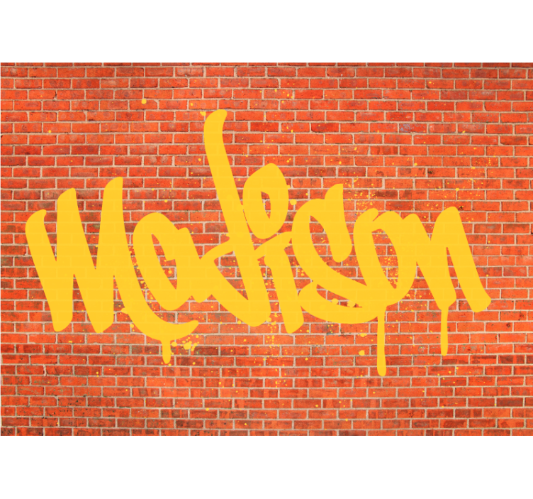 Graffiti Text Art urban wall mural - TenStickers
