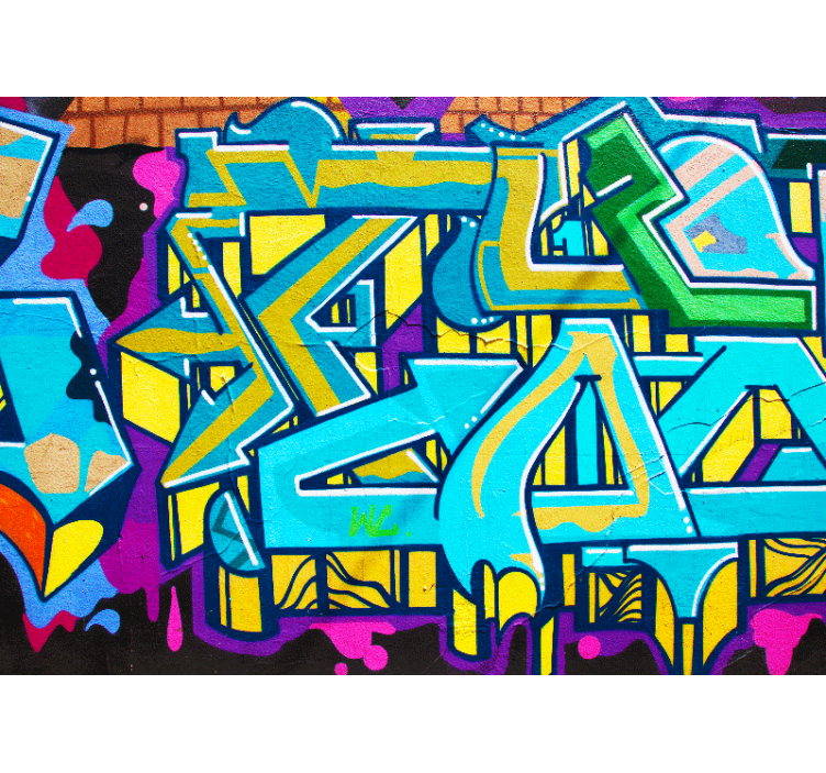 Urban wall mural vibrant city expression - TenStickers