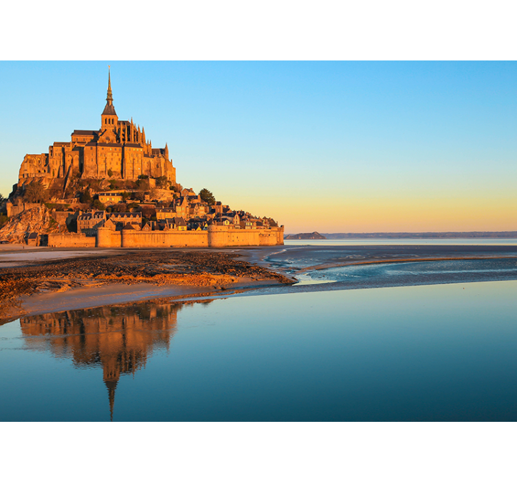 Mont Saint Michel wall mural - TenStickers