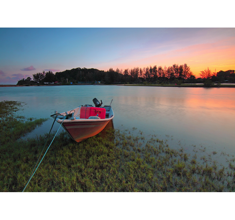 Tranquil Water Scene landscape mural - TenStickers