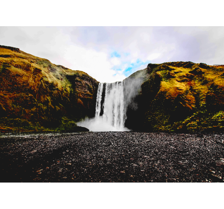 Waterfall mural majestic waterfall scene - TenStickers