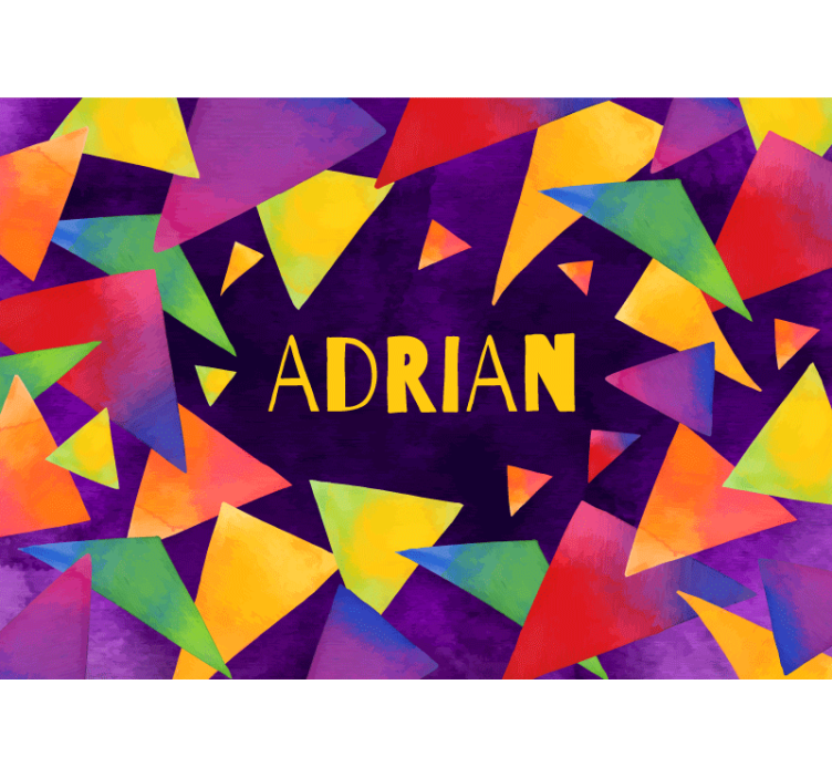 Custom geometric shapes kids wall mural - TenStickers