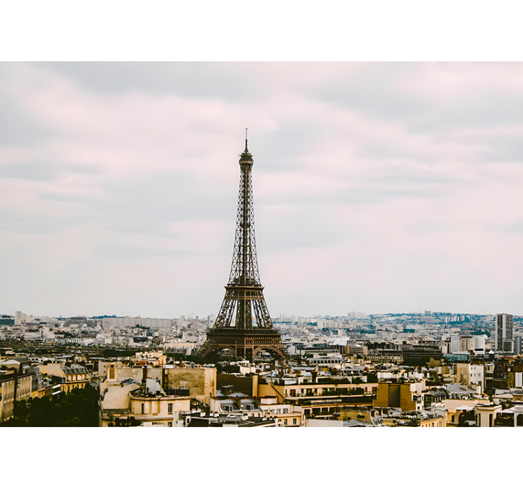 Paris wall mural eiffel tower scenic view - TenStickers