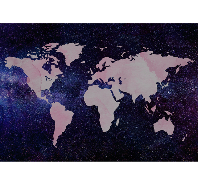 Chic Global Map world map mural - TenStickers