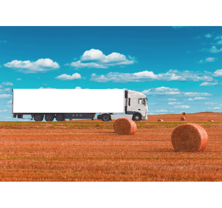 Transporting Hay Bales vehicle wall mural - TenStickers
