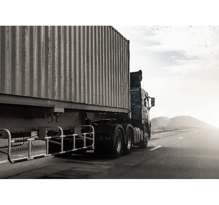 Truck On Highway vehicle wall mural - TenStickers