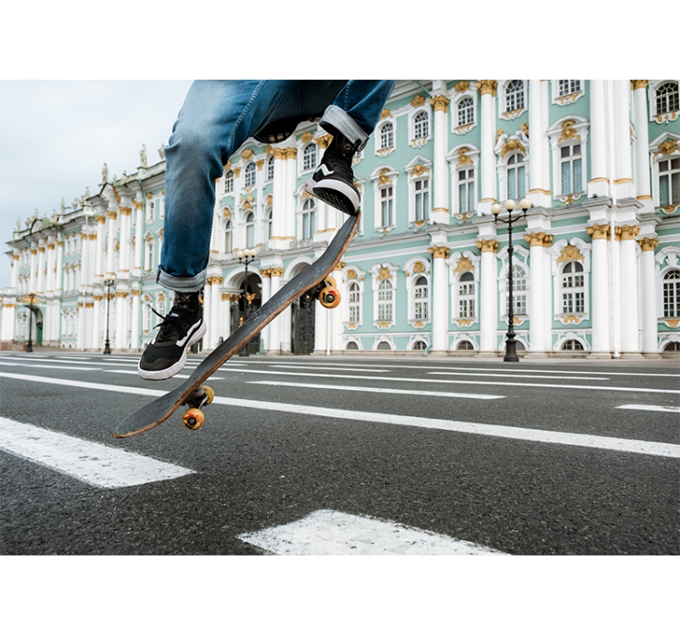 Skateboarder in Motion wall mural - TenStickers