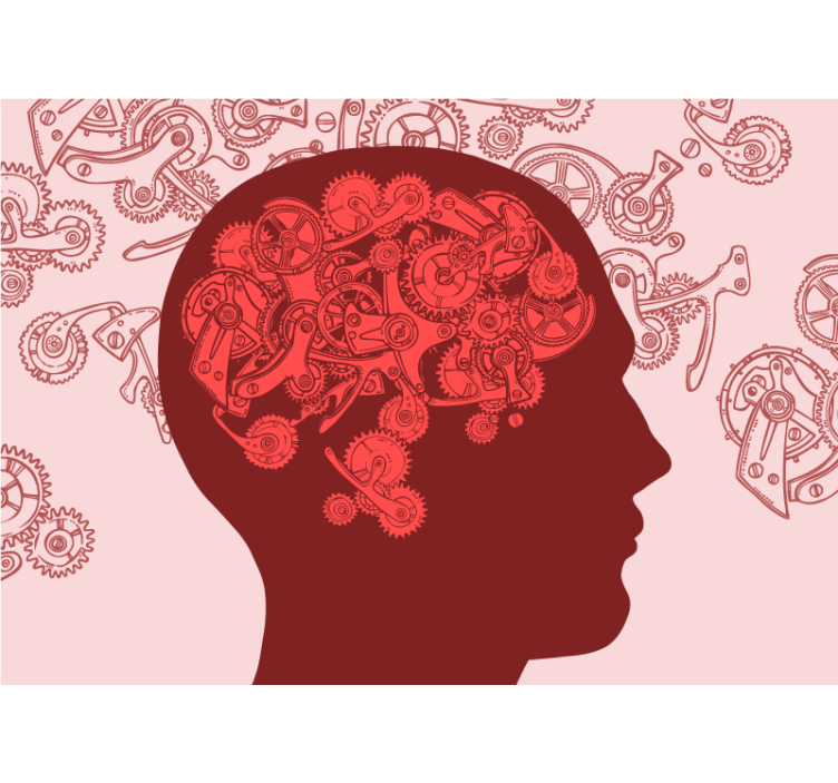 Creative Mechanisms Mind painting mural - TenStickers