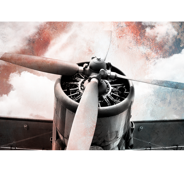 Vintage Aircraft Propeller vehicle wall mural - TenStickers
