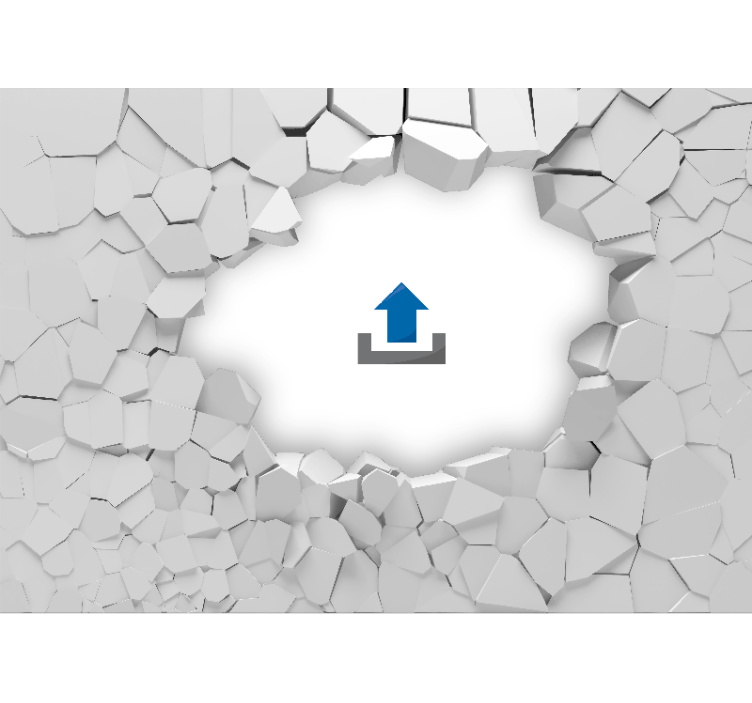 Vehicle wall mural shark breaking through - TenStickers