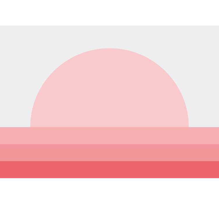 Flower mural sunset floral display - TenStickers