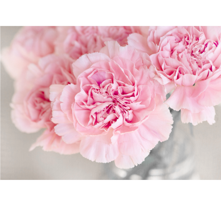 Flower mural of beautiful pink blossoms - TenStickers