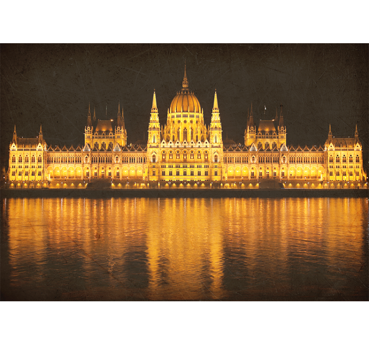 Wall mural budapest night view - TenStickers